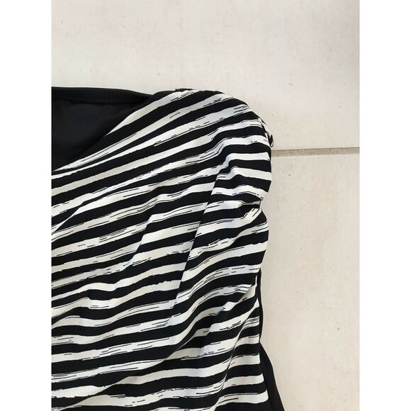 Michael by Michael Kors Multicolor Stripe Zip Strapless One Piece Swimsuit - Picture 5 of 9